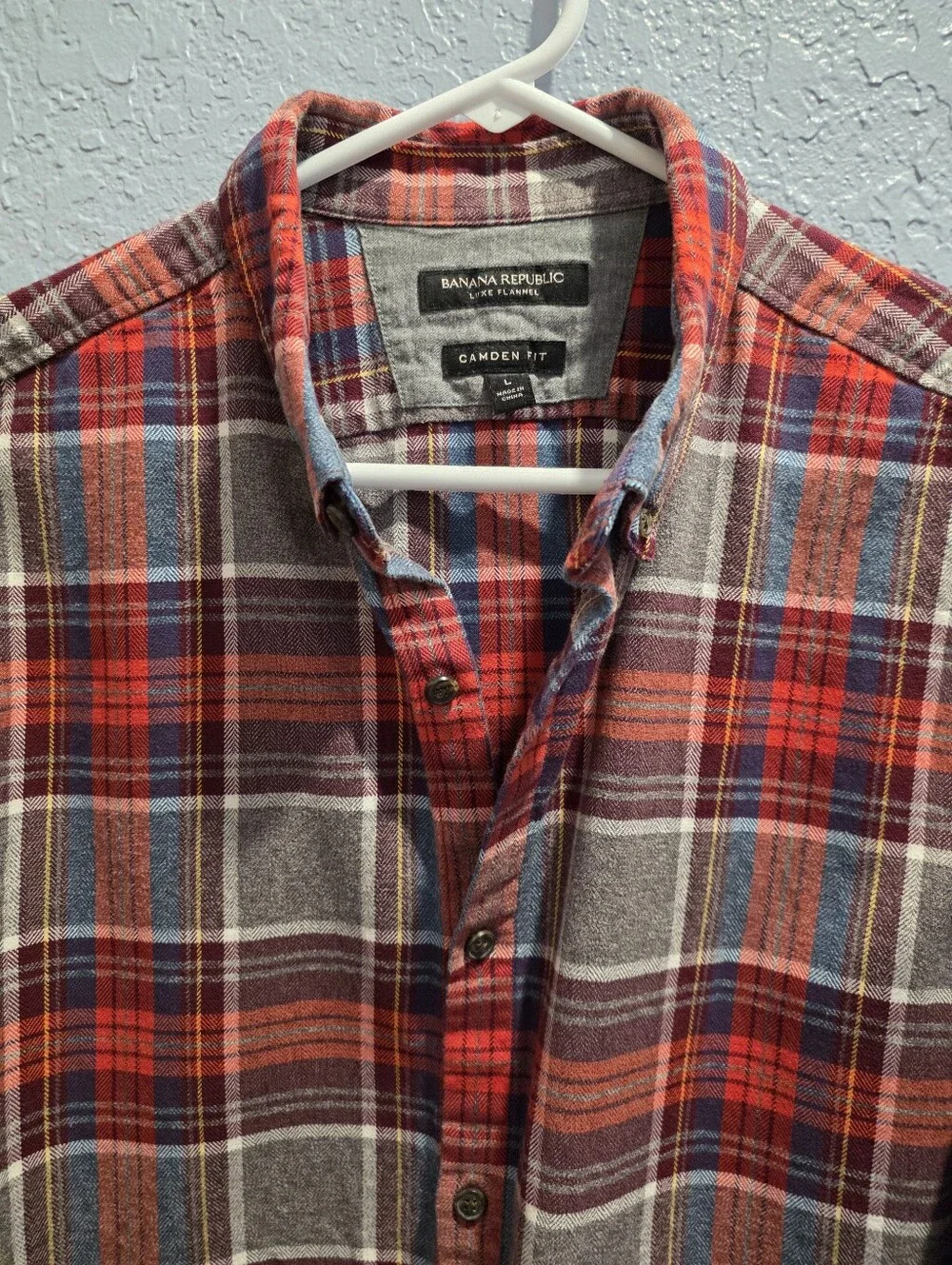 Men's Banana Republic Plaid Luxe Flannel Shirt